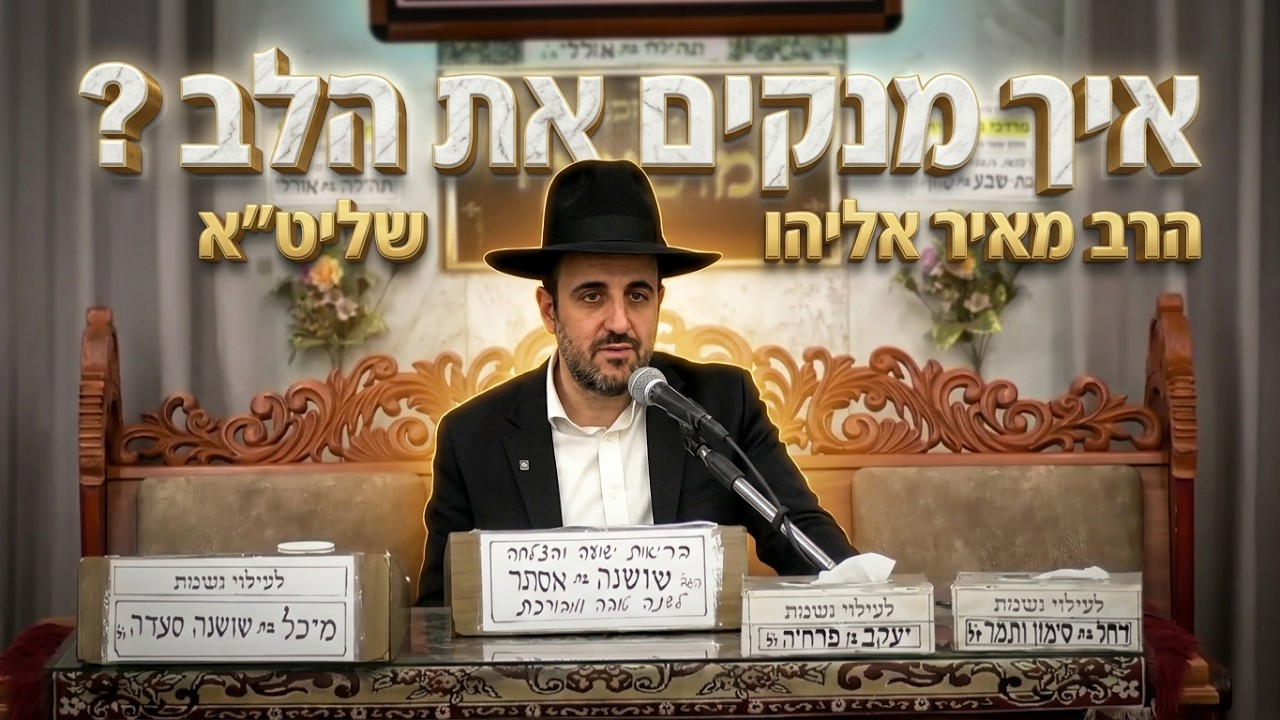 הרב מאיר אליהו • איך מנקים את הלב ? ומהם העצות לזכות בדין • פרשת כי תבוא