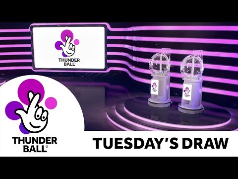 The National Lottery ‘Thunderball' draw results from Tuesday 15th October 2019