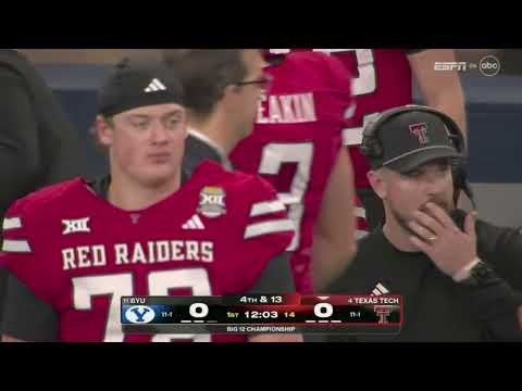 #11 BYU vs #4 Texas Tech Big 12 Championship Full Game HD NCAAF 12/6/2025