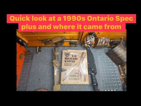 Check out this awesome Ontario spec plus fighter and the  knife behind the design it’s a sp6 not sp5