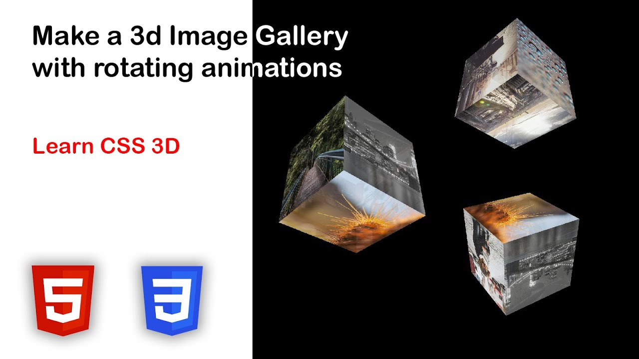 Make a 3d Image Gallery with HTMl and CSS