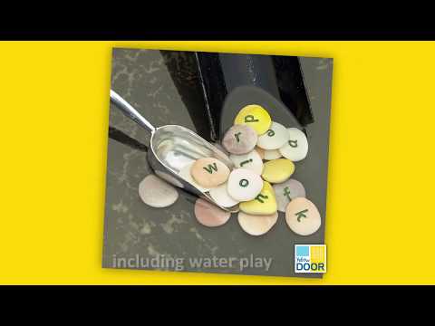 Slide 6 - Lowercase Alphabet Pebbles, 26 Pieces (video)