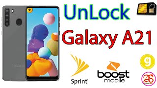 UnLock SIM | SAMSUNG Galaxy A21 | SPRINT | BOOST MOBILE | Global Unlocker Golden