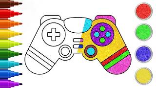Como Desenhar Controle de Video Game 🎮🖍️ | Desenhar E Colorir | Easy Drawing | Chiki Art Brasil