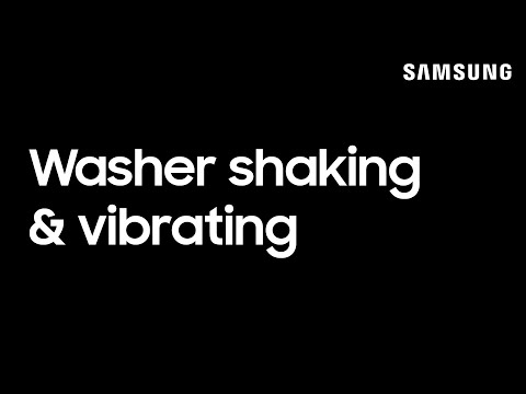 Washing machine shakes & vibrates or is noisy | Samsung US
