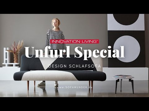 Innovation® UNFURL SPECIAL Schlafsofa - Eine Hommage an die 60er Jahre | Sofawunder.de