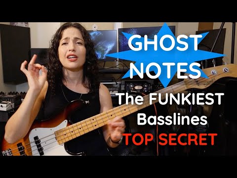 How to play Ghost Notes on bass - explained SIMPLE with 2 funky ex - beginner friendly