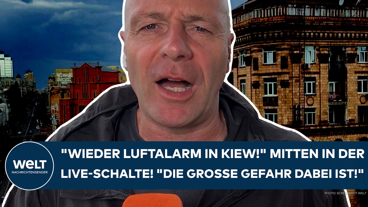 UKRAINE-KRIEG: "Wieder Luftalarm in Kiew!" Mitten in der Live-Schalte! "Die große Gefahr dabei ist!"