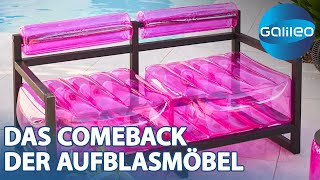 Knallbunt und federleicht: Das Erfolgsgeheimnis aufblasbarer Möbel