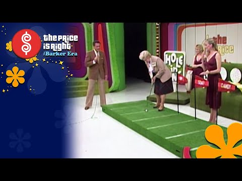 Bob Barker and Contestant Make the Same Putting Error During Hole in One - The Price Is Right 1984