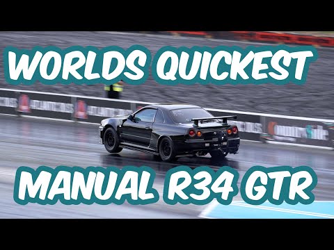 Worlds Fastest Manual Nissan Skyline R34 GTR 2000HP+