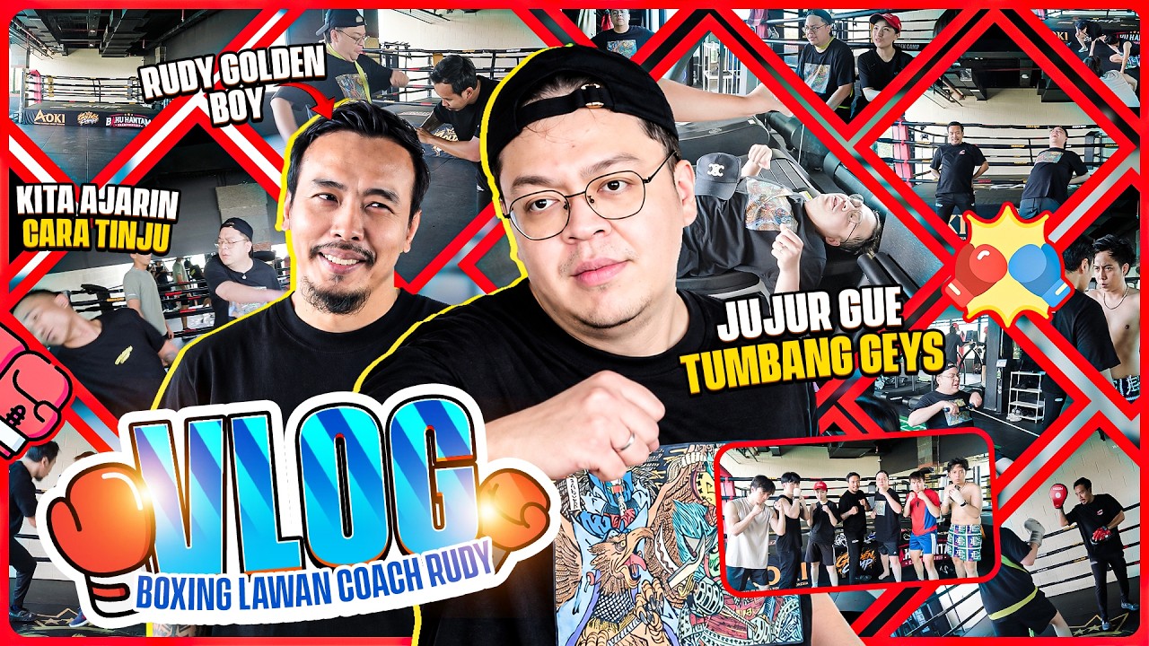 COBAIN TEMPAT LATIHAN BOXINGNYA COACH RUDY GOLDEN BOY YANG BARU LAUNCHING - DEANKT VLOG