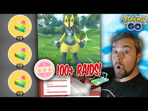 Mega Lucario Shundo Hunt! Over 100 Raids Completed! (Pokémon GO)