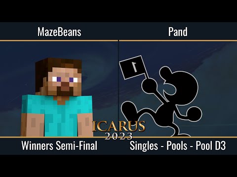 ICARUS 2023 - Mazebeans (Steve) vs Pand (Mr. Game & Watch) - Pools Winners Semi-Finals