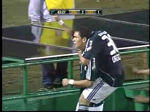 Gol Keirrison - Palmeiras 2x1 Coritiba, Brasileirão 2009