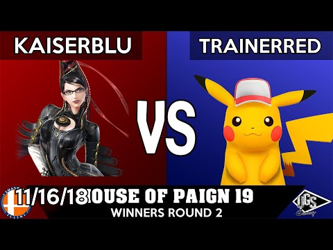 Tripoint Smash 36 - Winners Round 2 - KaiserBlu (Bayonetta) Vs. TrainerRed (Pikachu)