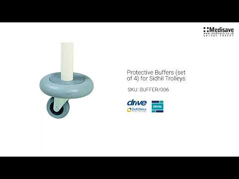 Protective Buffers set of 4 for Sidhil Trolleys BUFFER 006