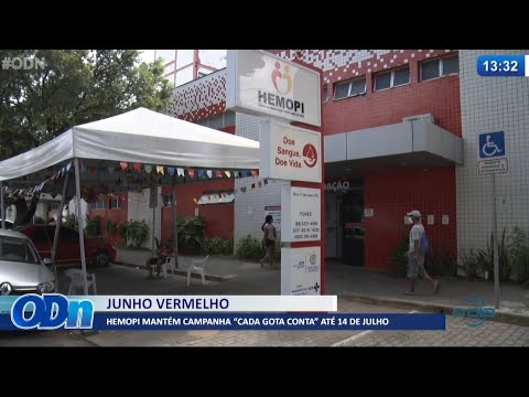 Hemopi mantém campanha "Cada Gota Conta" até 14 de Julho 30 06 2021