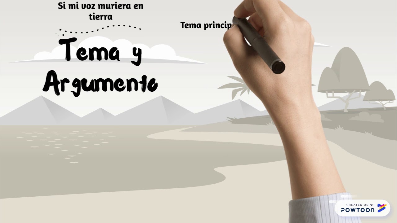 Si mi voz muriera en tierra