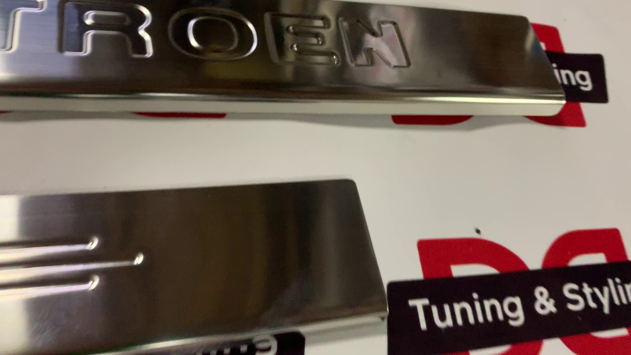 Накладки на пороги Carmos (4 шт., нержавейка) Video 1