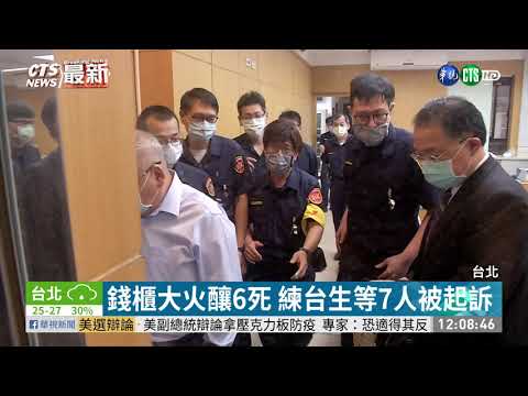 錢櫃大火釀6死 練台生等7人被起訴