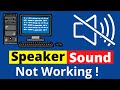 Speaker Sound Problem Solve on PC | No Sound | Bangla