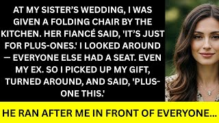 At My Sister’s Wedding, I Was Given a Folding Chair by the Kitchen…- Reddit Stories