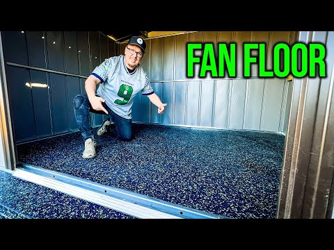 Building a Seattle Seahawks-Inspired Epoxy Floor (Start to Finish)