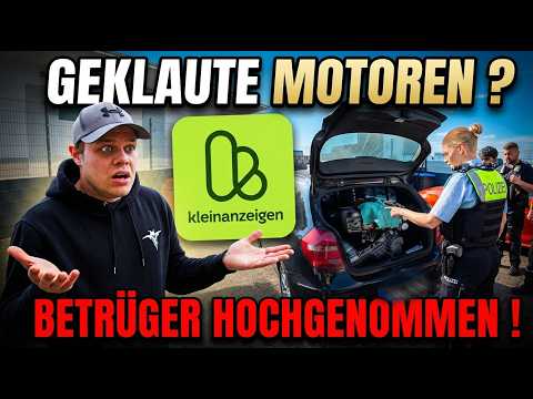 PLÖTZLICH FESTNAHME ! 👮🏻🚓 - verkauft FAKE FIRMA geklaute MOTOREN auf Kleinanzeigen 🤬😱?! | ItsMarvin