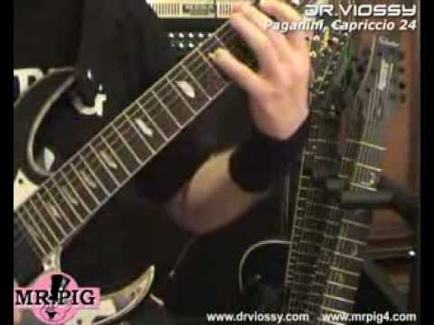 Dr  viossy plays paganini caprice 24 on gittare