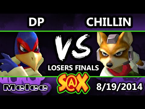 S@X - Crs.Chillindude (Fox) Vs. DP (Falco) SSBM Losers Finals - Smash Melee