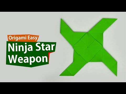 Origami Shuriken Origami Ninja Star Tutorial