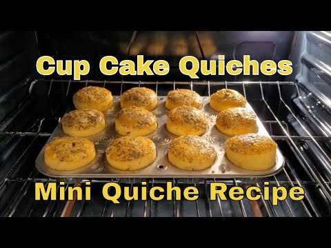 Mini Quiche Muffins Recipe | How to make Cup Cake Quiches | Mini Quiche Cook Time and Temperature