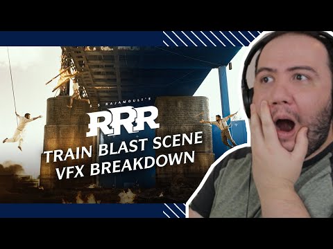 Producer Reacts to RRR Train Blast Scene VFX Breakdown | Surpreeze VFX Studio | SS Rajamouli