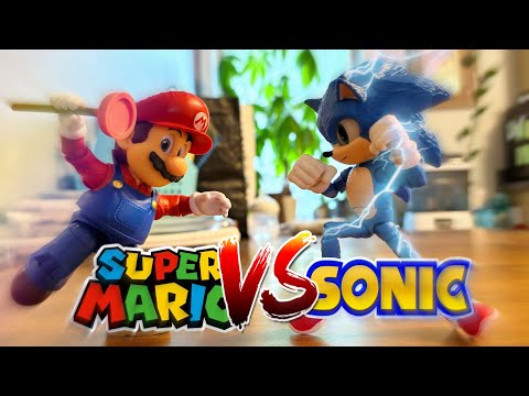 Mario Vs Sonic! (Stop Motion Film)