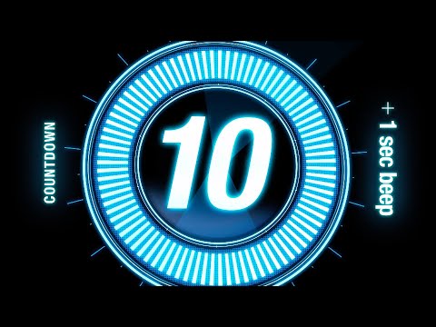 10 seconds Countdown Timer / with Beep Every 1 sec 🔵