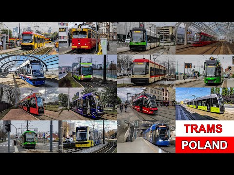 🇵🇱 All the Trams in Poland - Wszystkie Tramwaje w Polsce (2021) (4K)