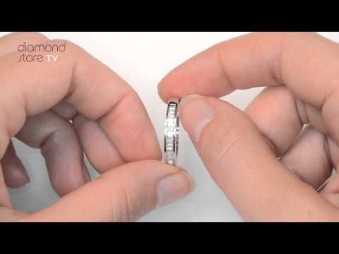 E4265 - 9K White Gold Half Eternity 0.25ct Diamond Ring