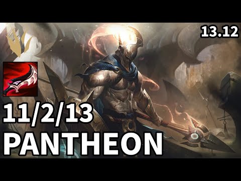 Pantheon Jungle vs Karthus - EUW Challenger | Patch 13.12