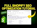 SHOPIFY SEO OPTIMIZATION TUTORIAL | RANK SHOPIFY WEBSITE ON  ..