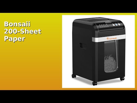 REVIEW (2026): Bonsaii 200-Sheet Paper Shredder. Features.