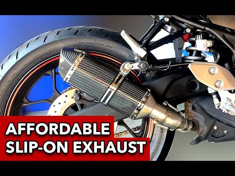 Ransoto / Anodizing Slip-On Exhaust from Amazon - Unboxing, Installation and Soundcheck
