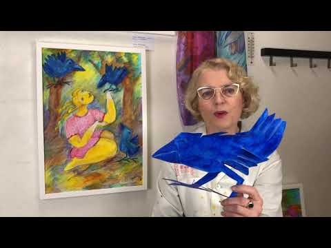 [Alina Witwitzka] En korp som symbol #alinawitwitzka #korp #intuitivmålning
