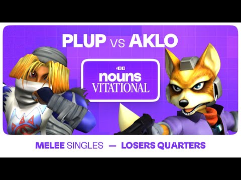 Nounsvitational 2024: Plup (Sheik) vs Aklo (Fox) | SSBM Melee Losers Quarters