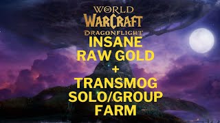 INSANE raw gold and Transmog Gold farm in WoW Retail