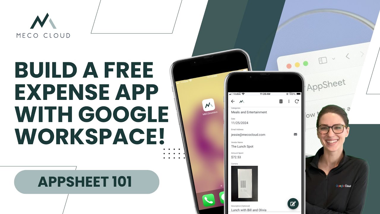 Build a FREE Expense App with Google AppSheet | AppSheet 101 Tutorial