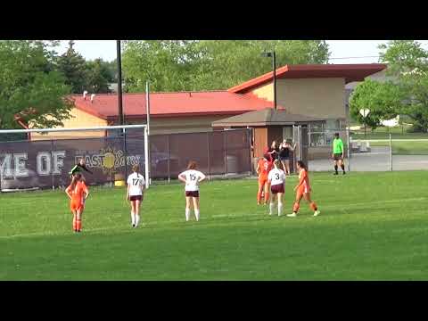 Goal 5 vs West Bend East, Block pk from foul in the box