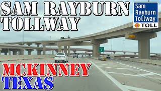 Sam Rayburn Tollway - Lewisville to McKinney - Texas - 4K Highway Drive