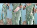 Crape Saree Draping Tips And Tricks For Beginners Very Easy Saree Draping Tutorial