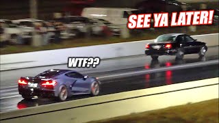 SLEEPER Turbo Marauder Beats a Modded Hellcat, C8, BMW and More at the Drag Strip!!!
